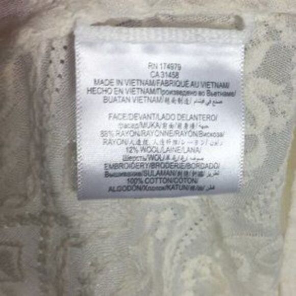 BCBGMAXAZRIA Embroidered Cold Shoulder Top - Picture 7 of 7